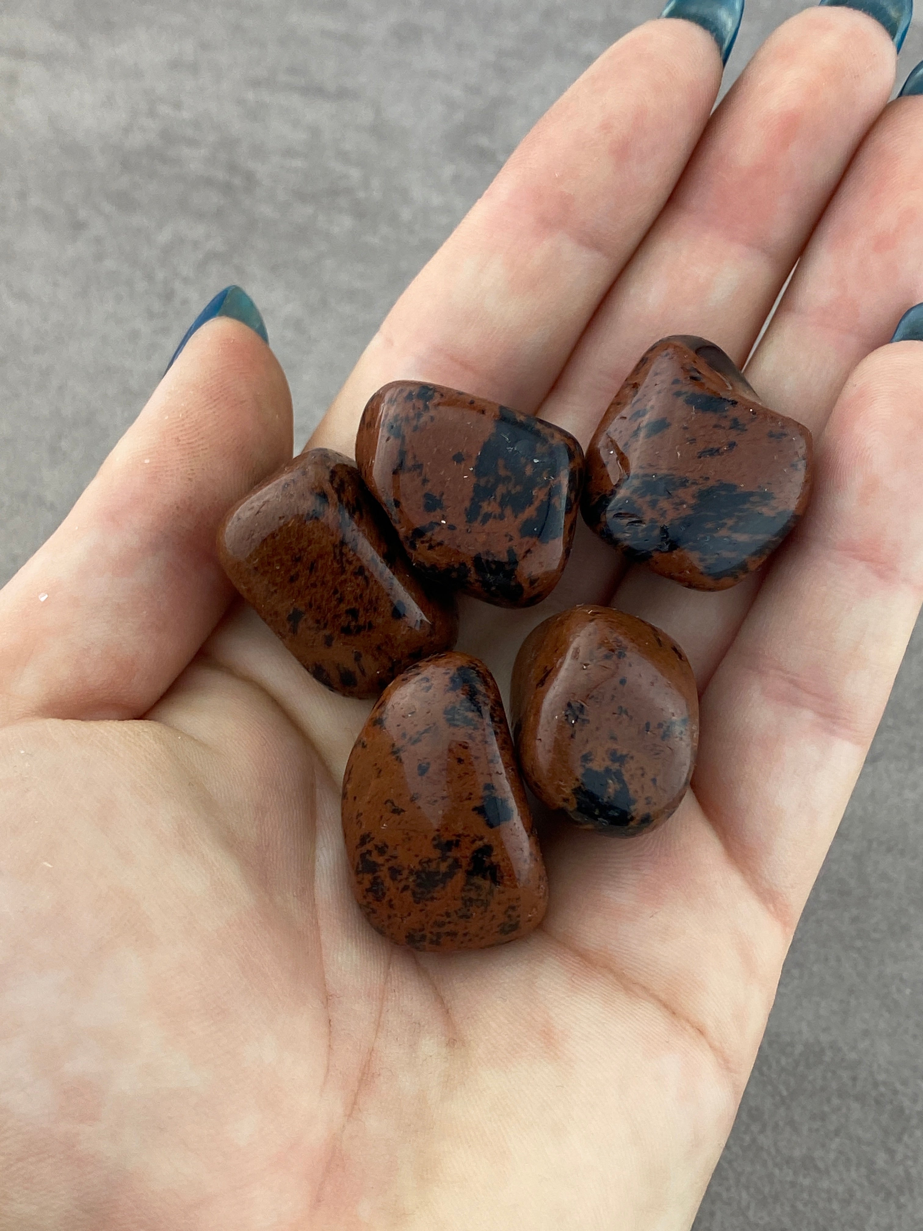 Mahogni Obsidian Lommesten OUTLET