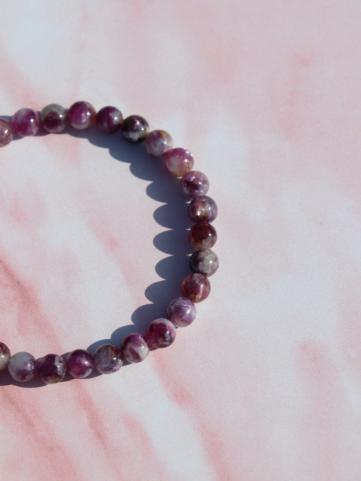Gem Lepidolit Armbånd