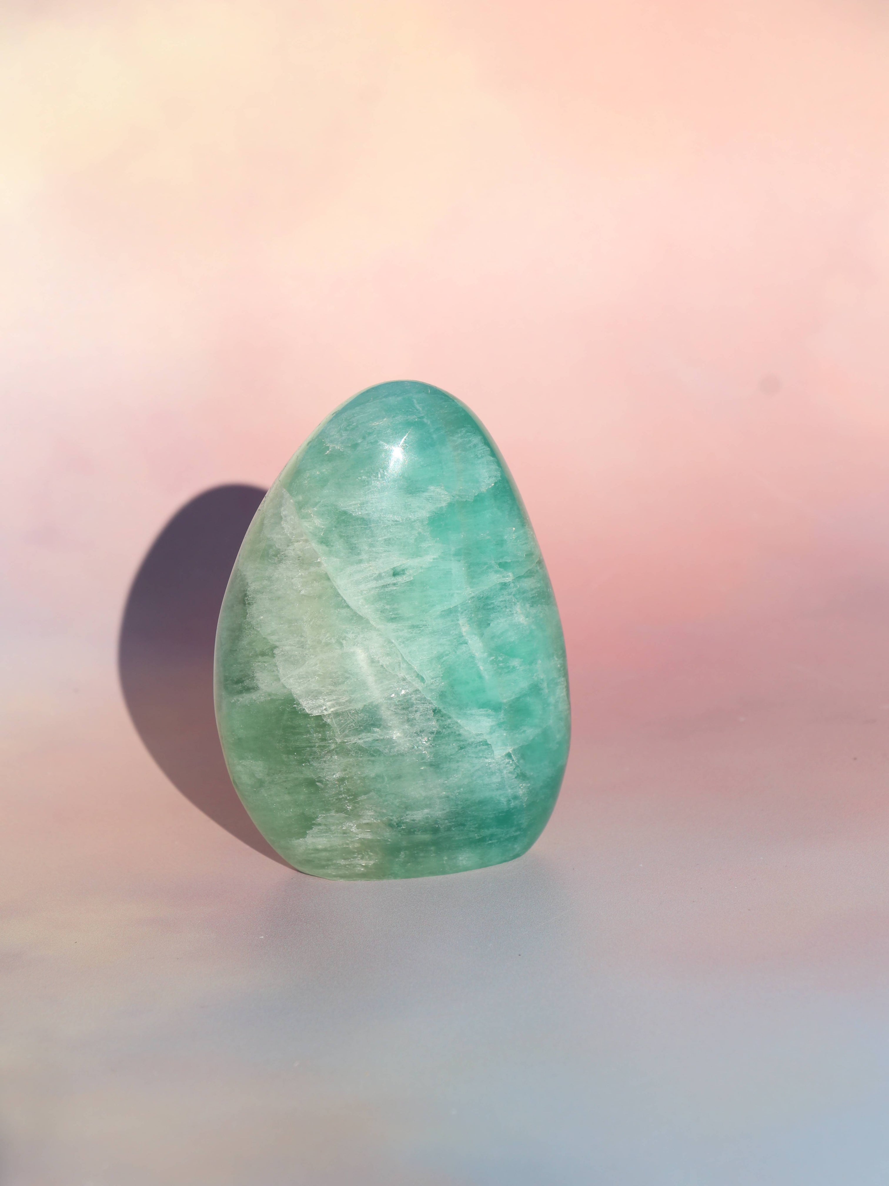 Grøn fluorit freeform Nr. 2