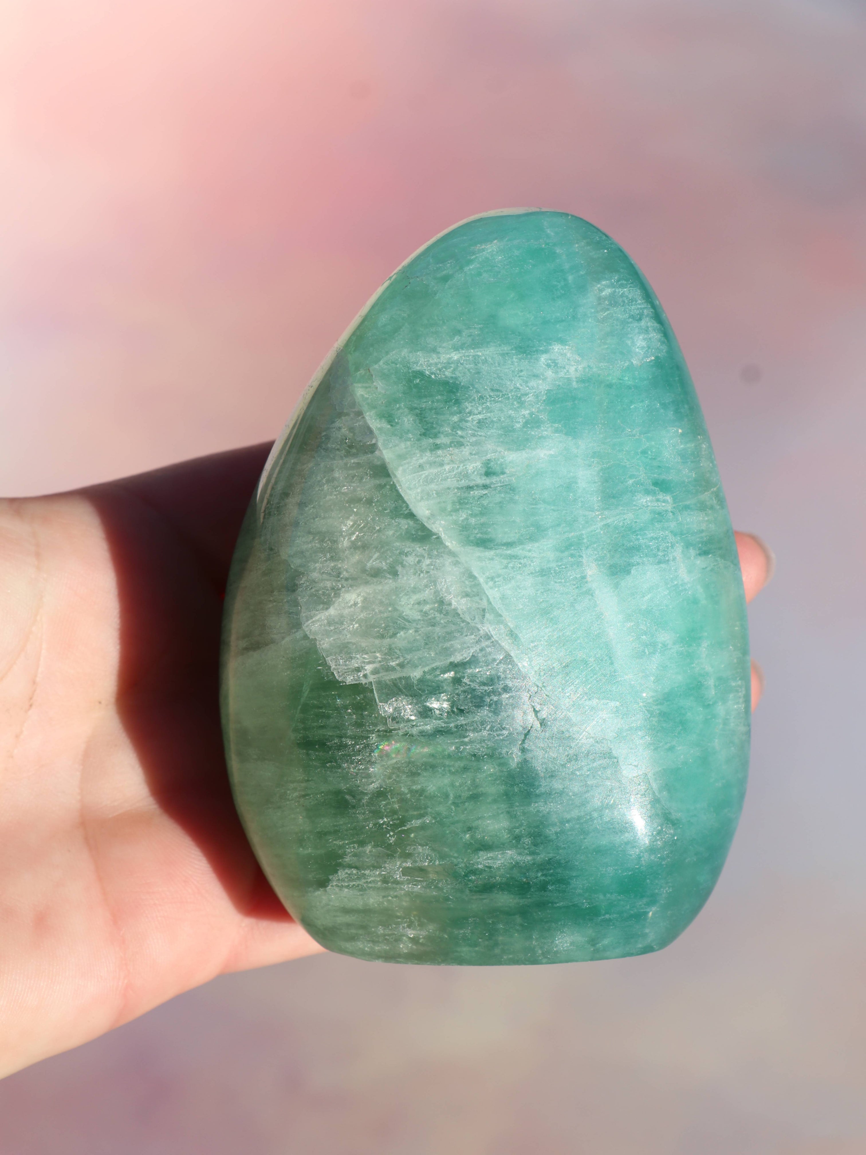 Grøn fluorit freeform Nr. 2