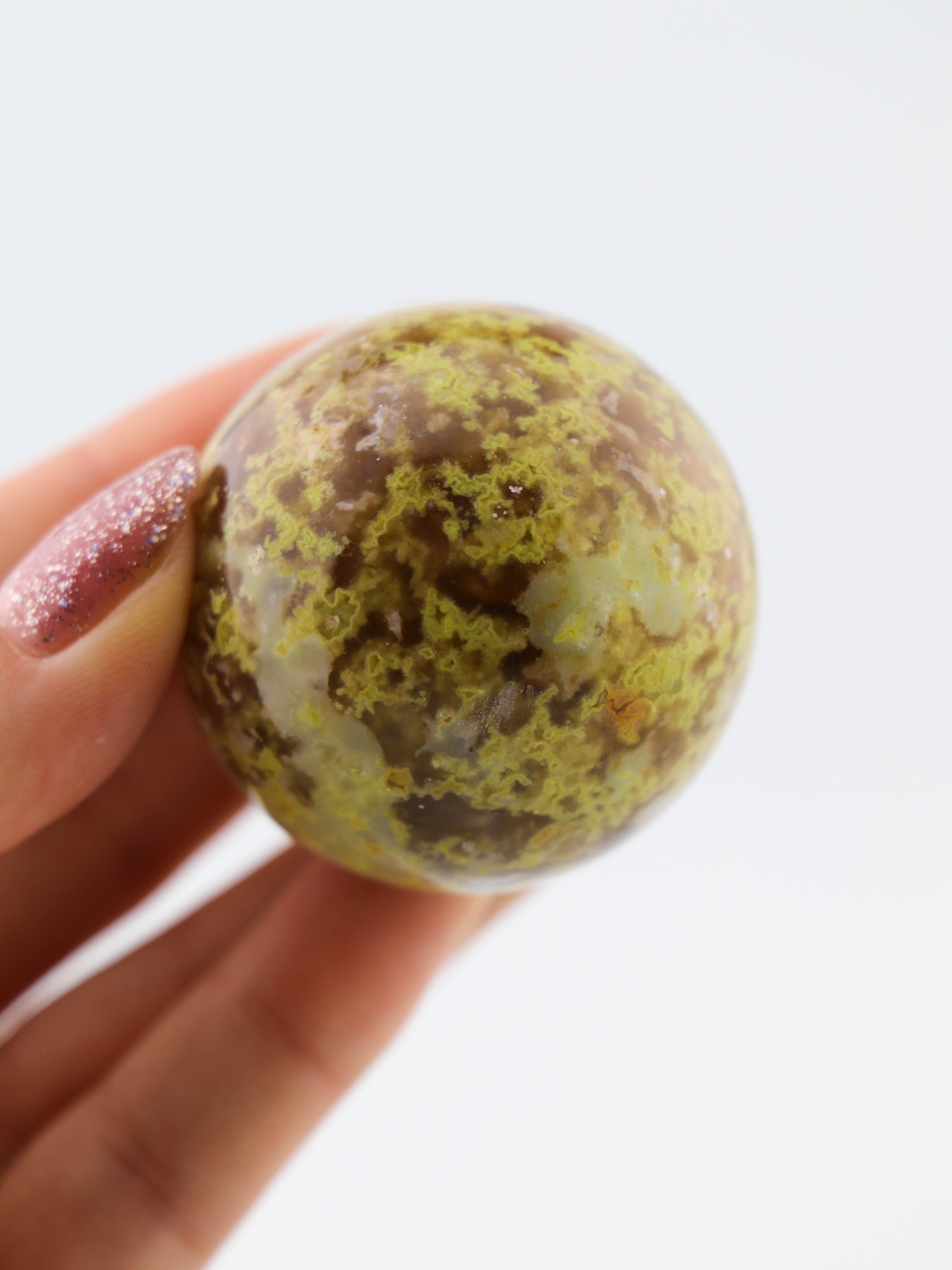 Grøn Opal Kugle Nr. 2