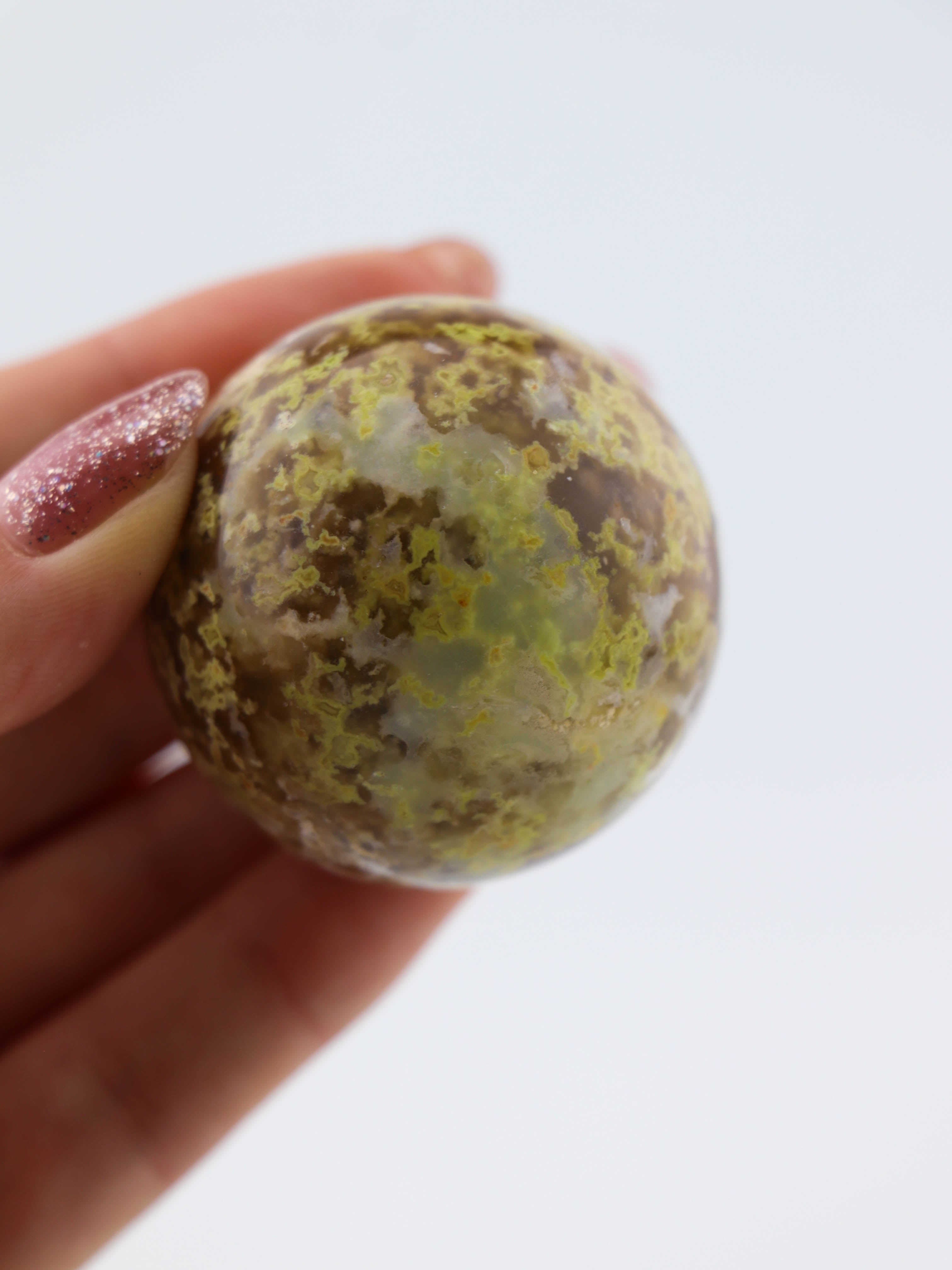 Grøn Opal Kugle Nr. 2