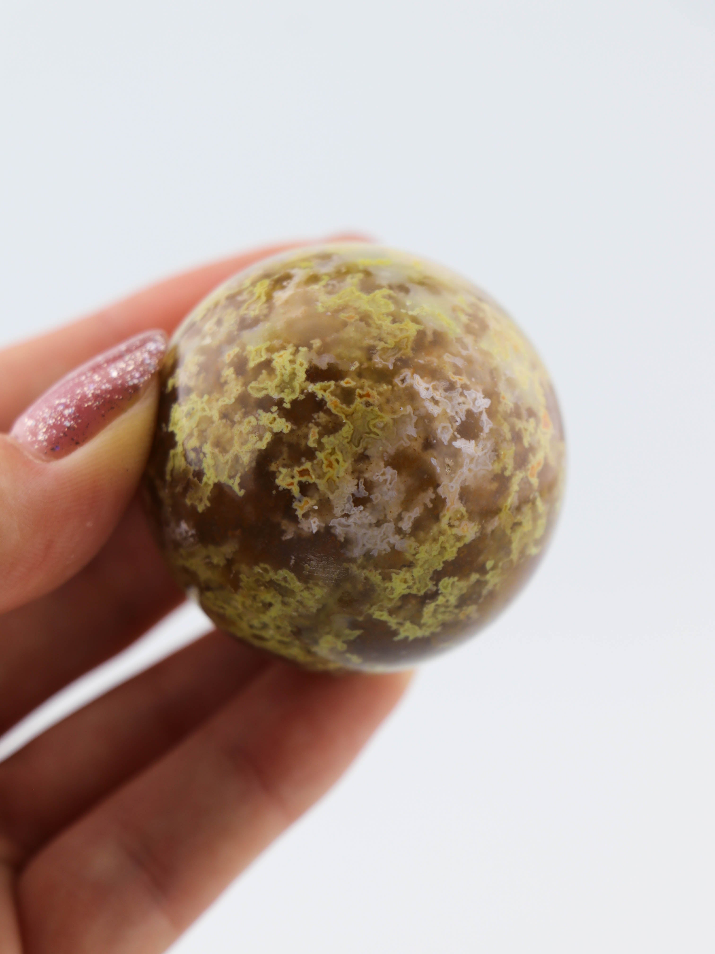 Grøn Opal Kugle Nr. 2