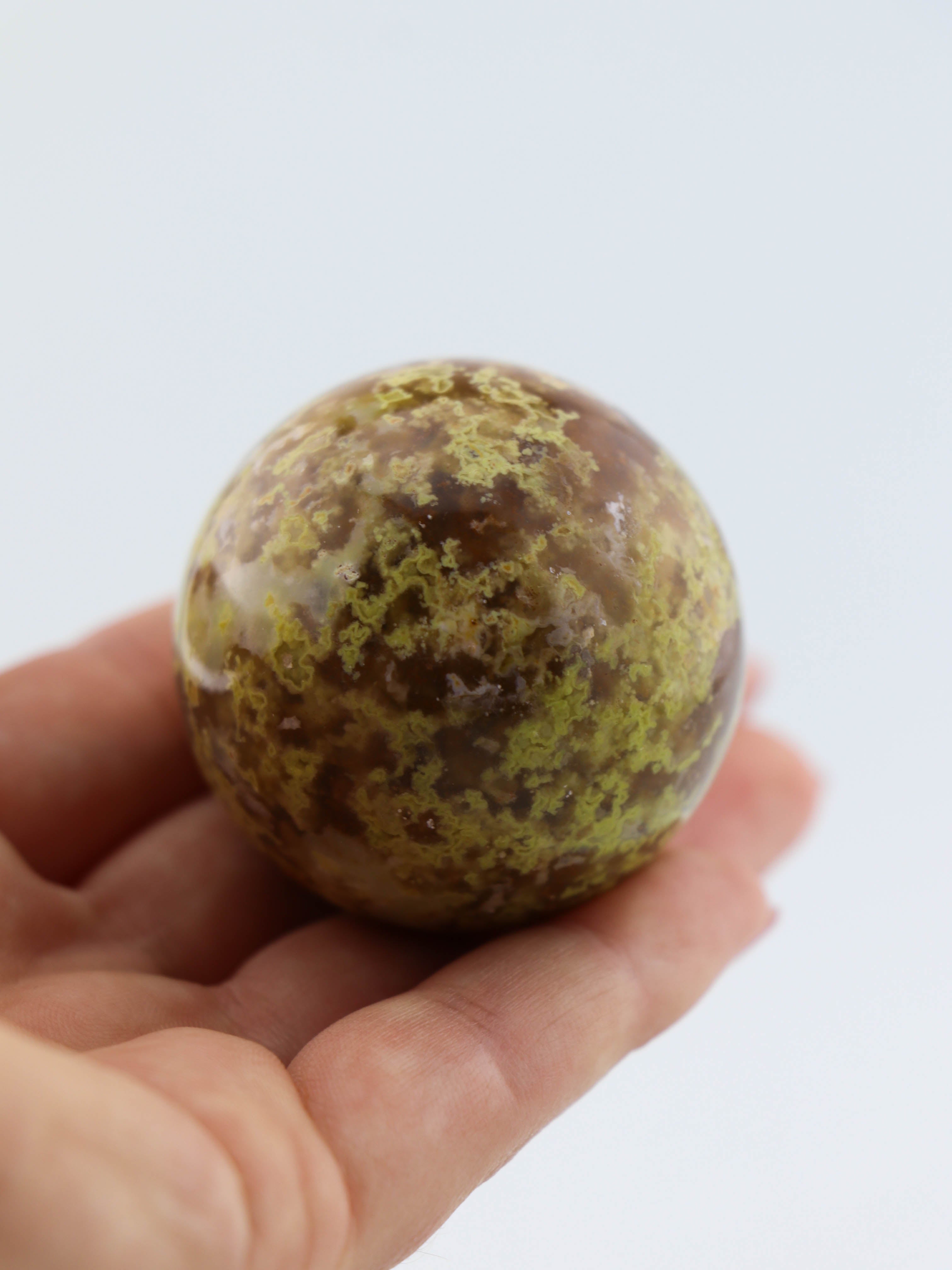 Grøn Opal Kugle Nr. 2