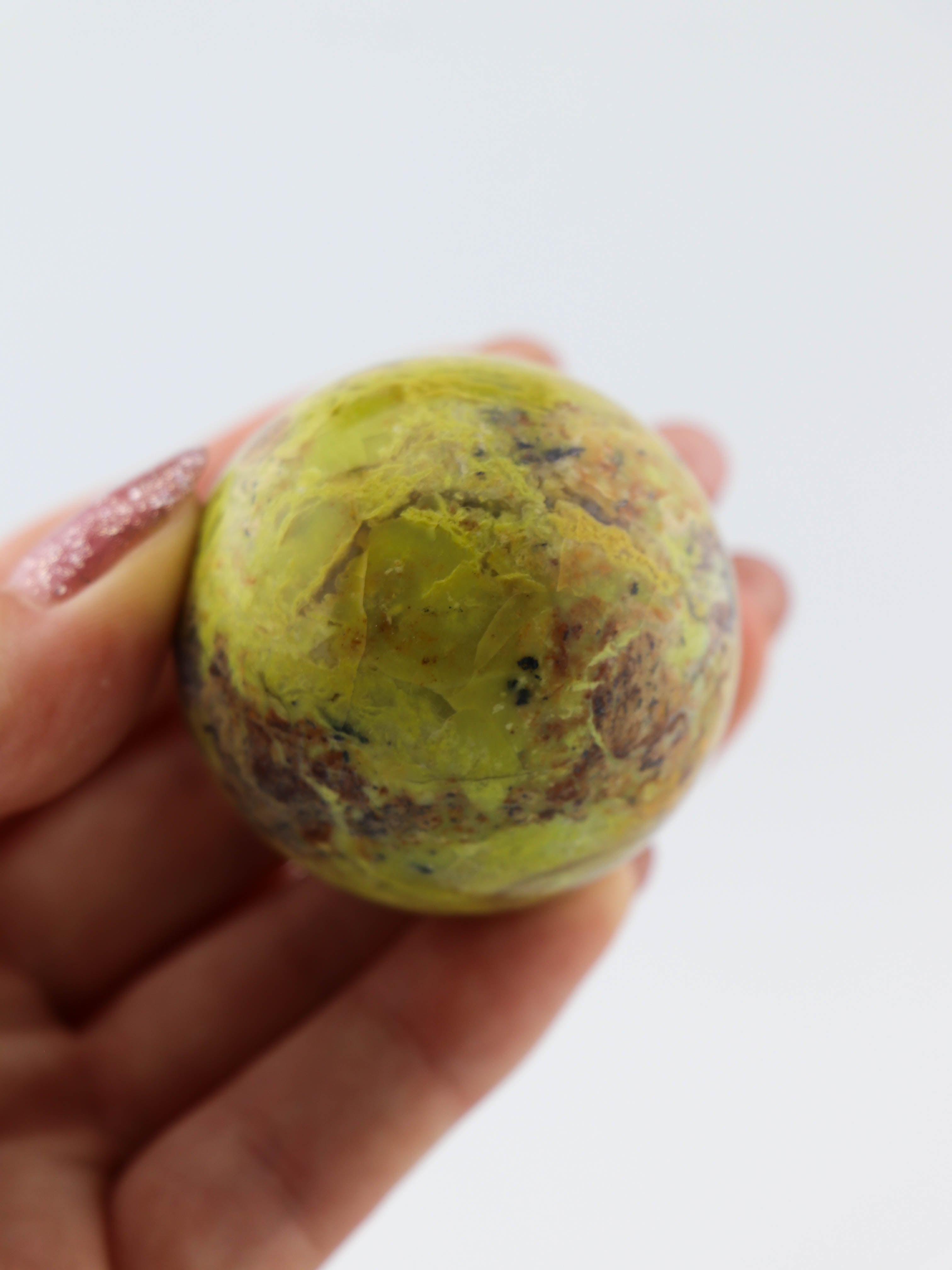 Grøn Opal Kugle Nr. 4