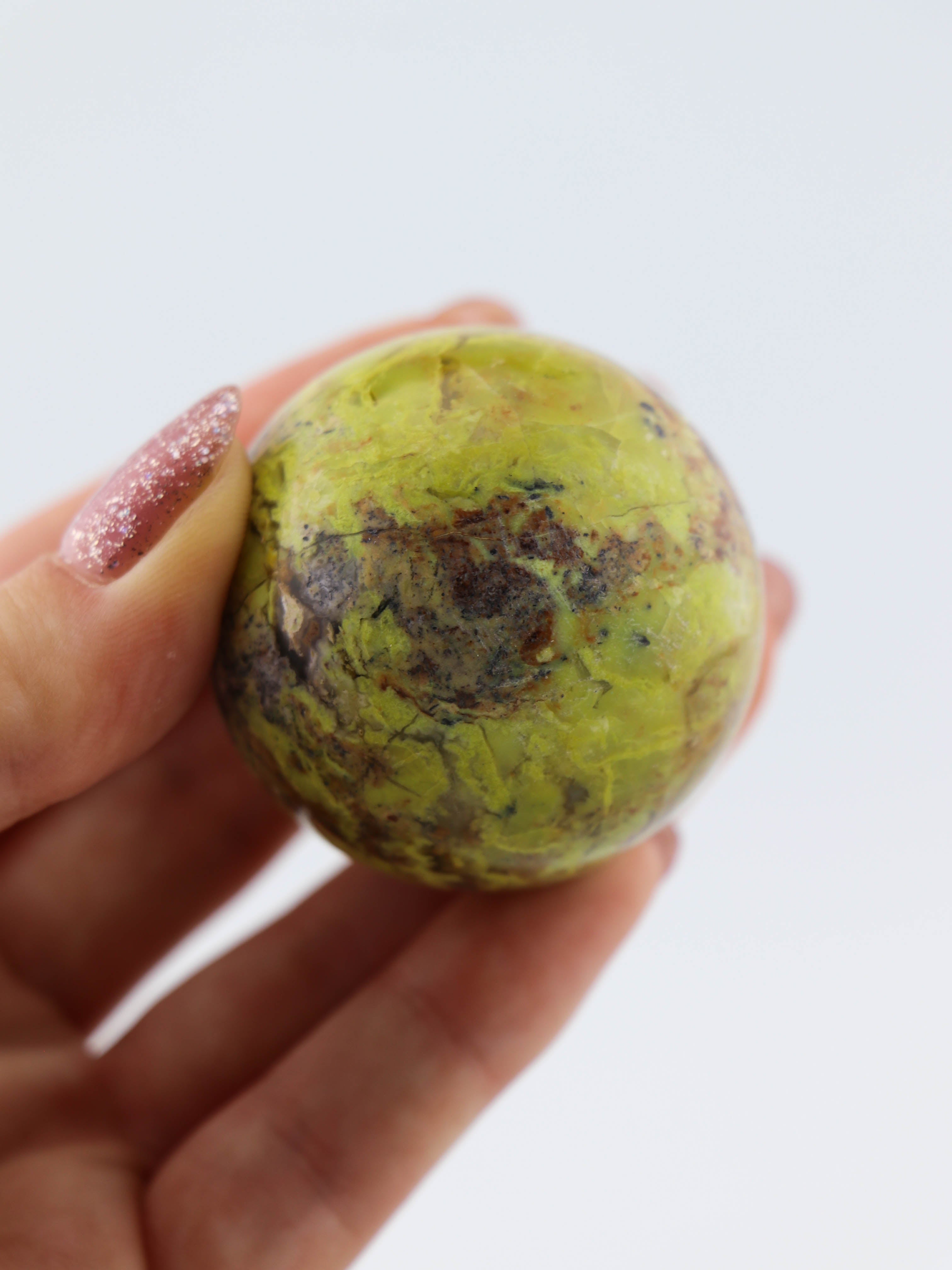 Grøn Opal Kugle Nr. 4