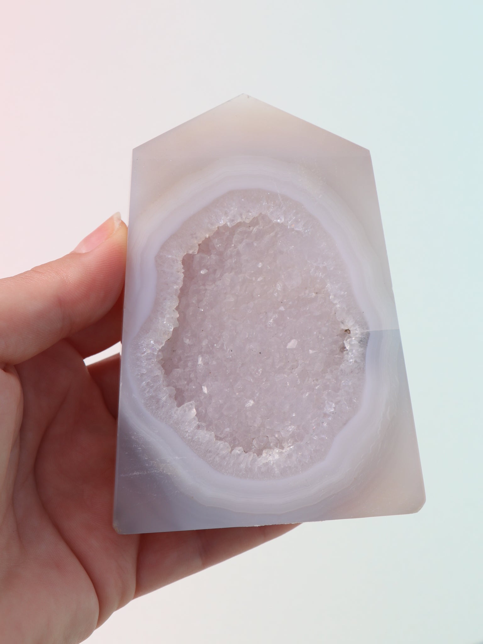 Druzy Agat Tårn