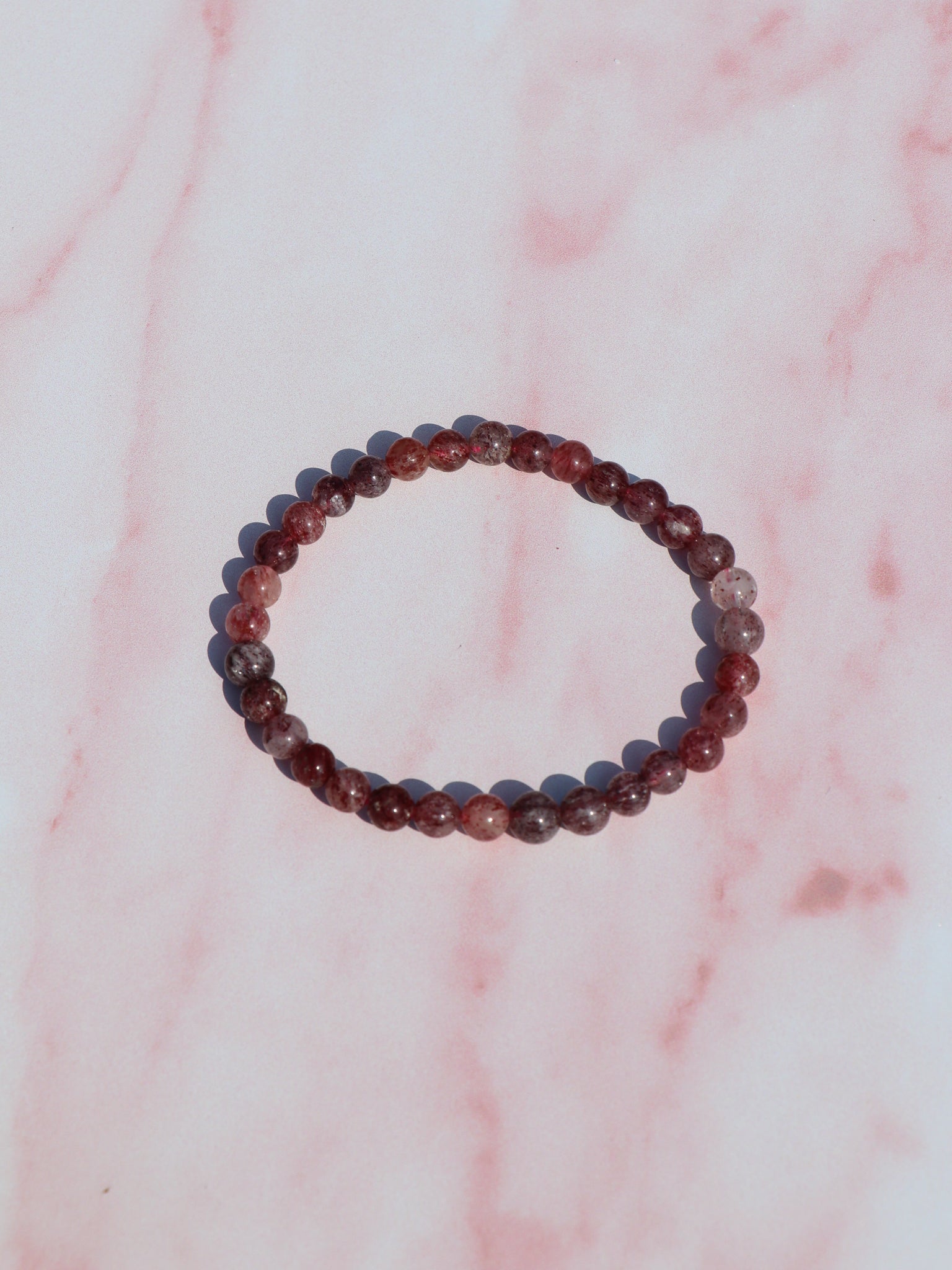 Jordbærkvarts Armbånd