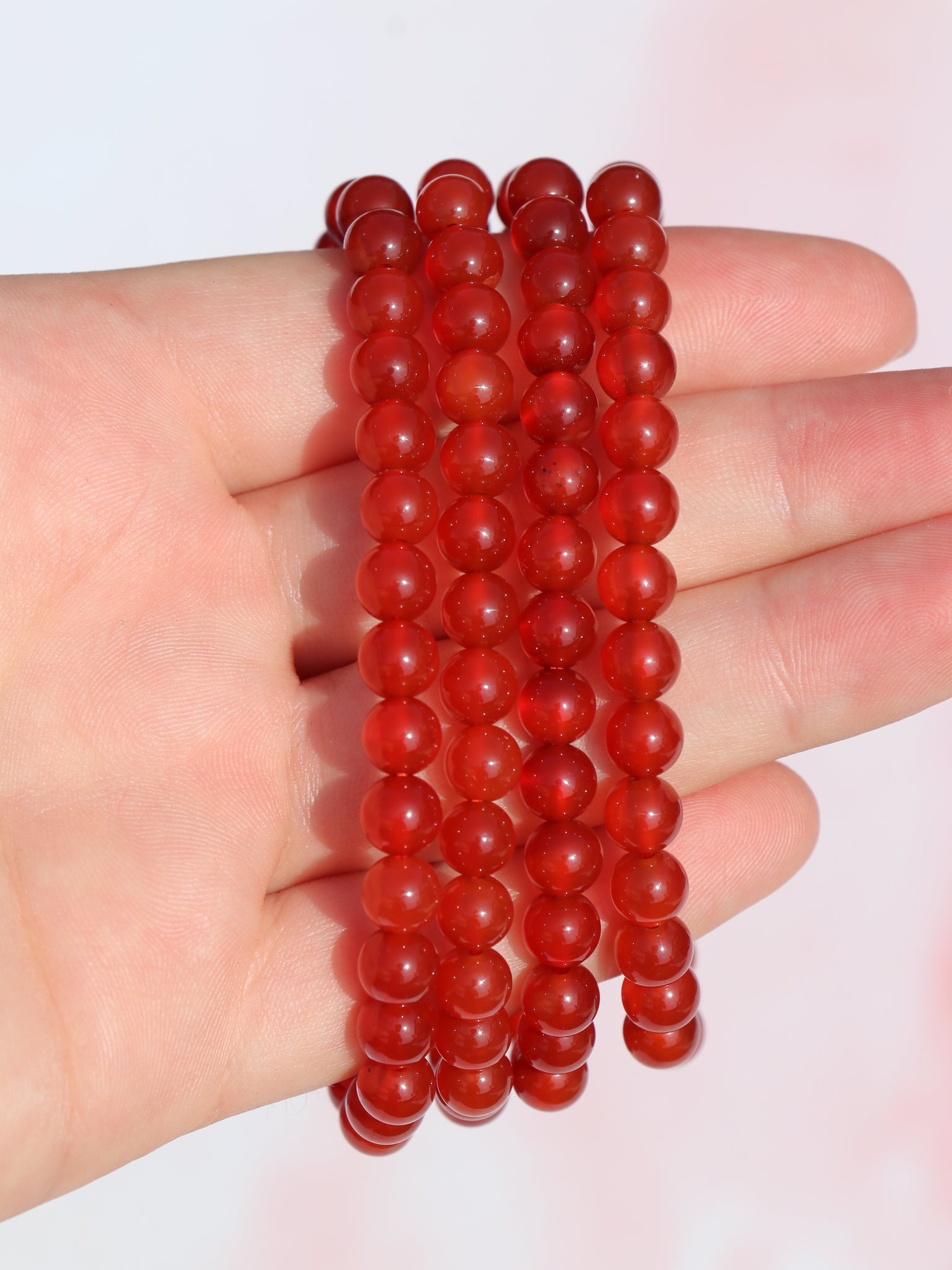 Karneol armbånd