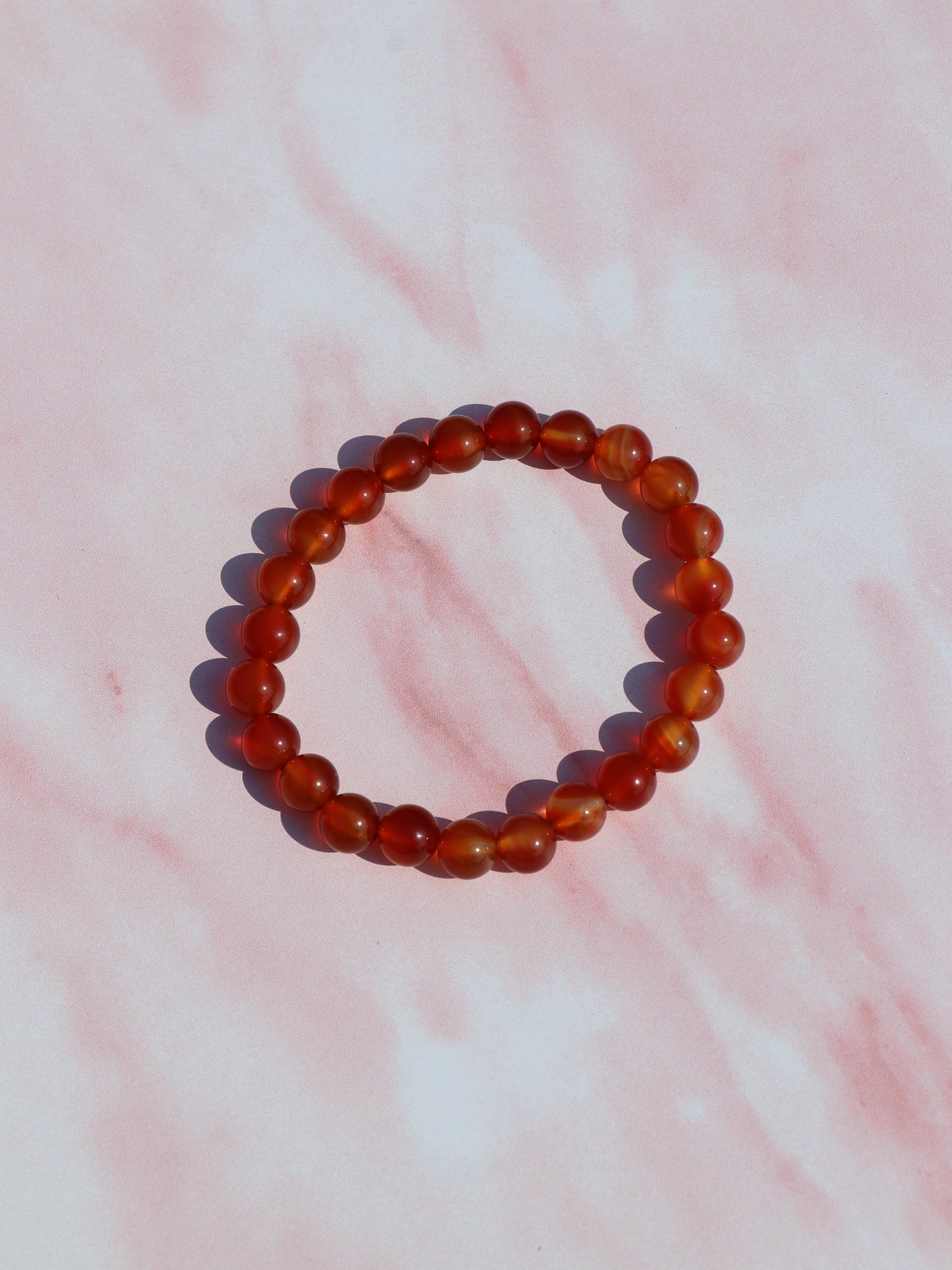 Karneol armbånd