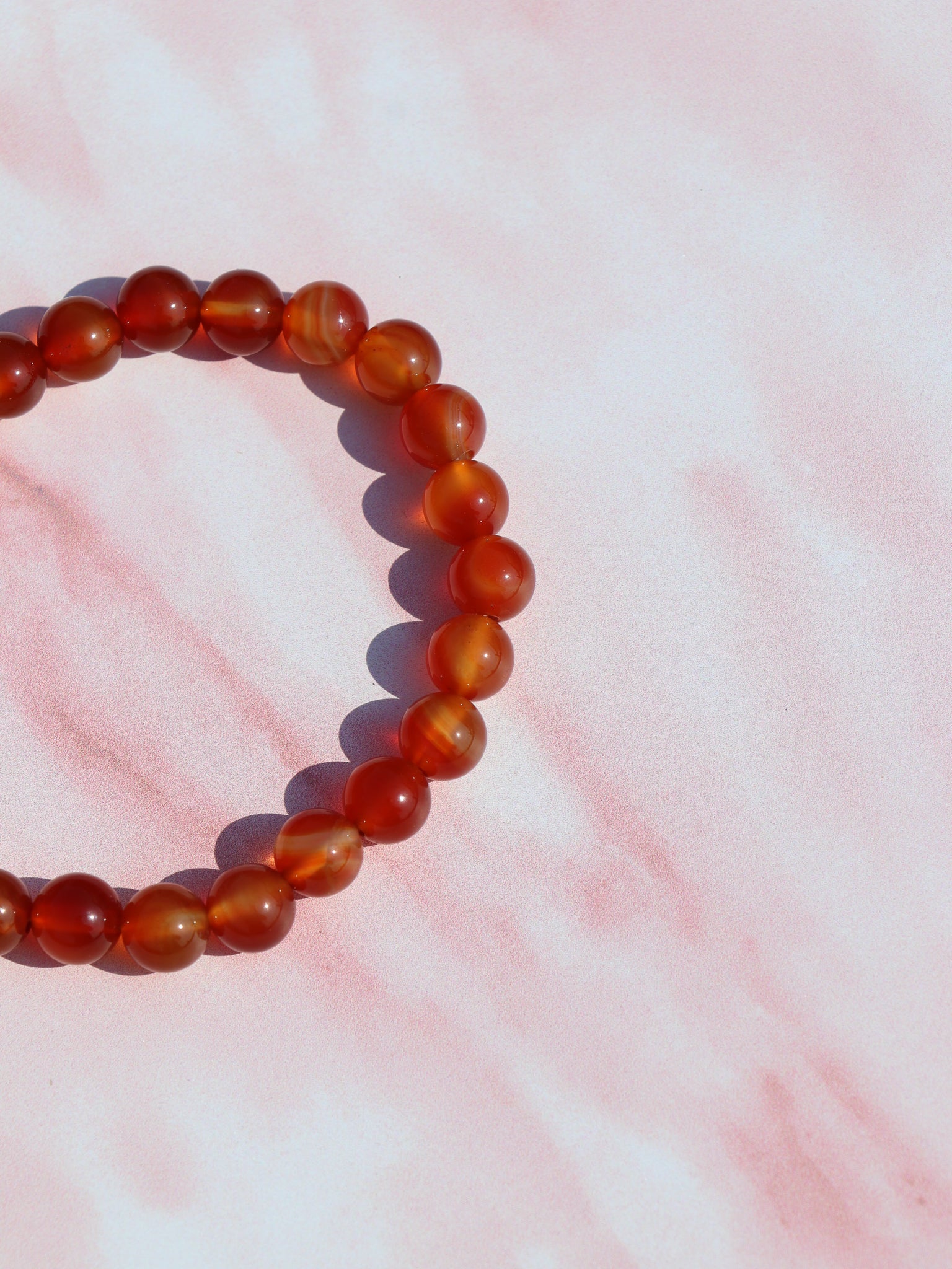 Karneol armbånd