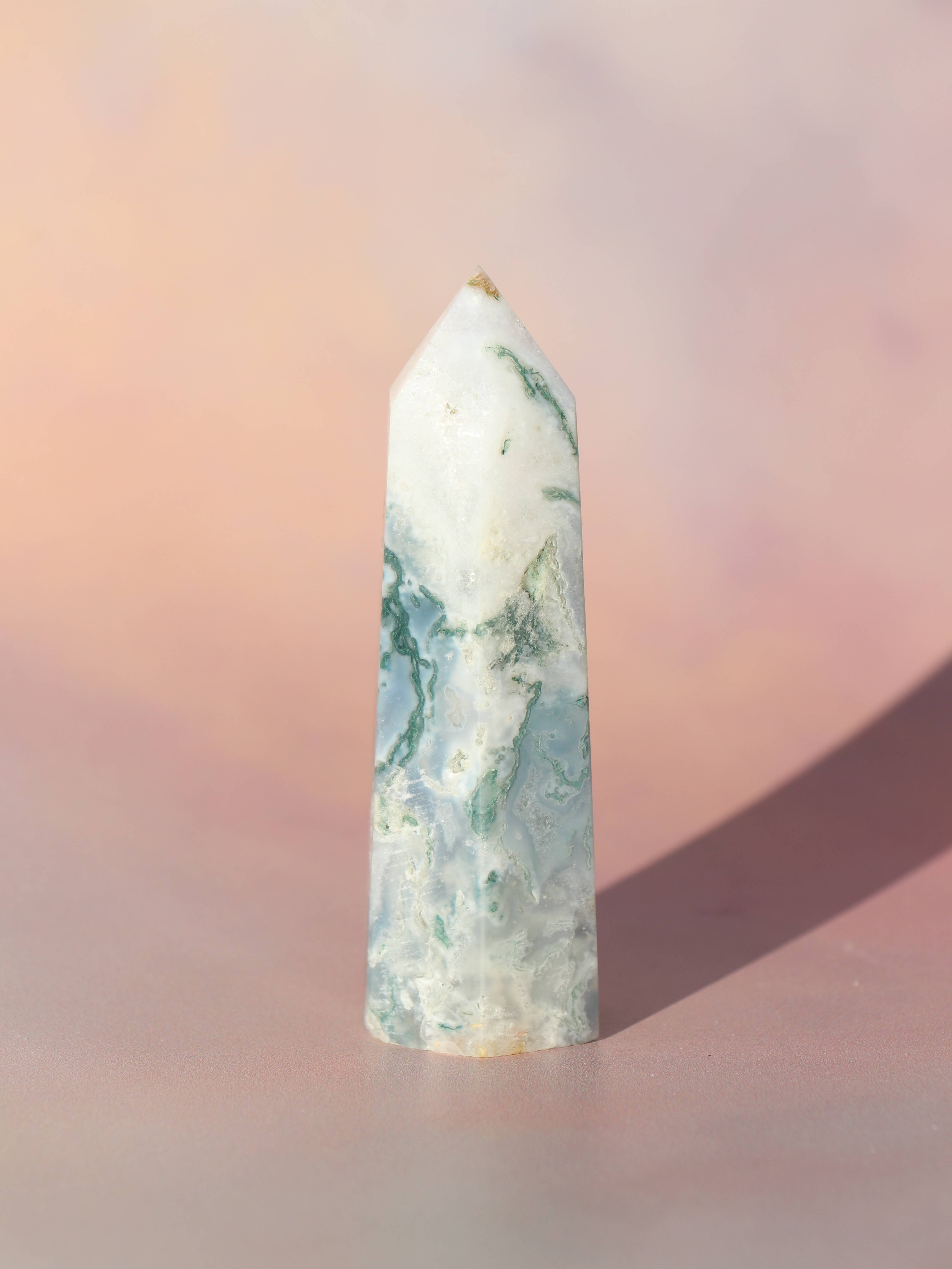 Mosagat tårn med druzy nr 2 - CuriousCompassion.dk