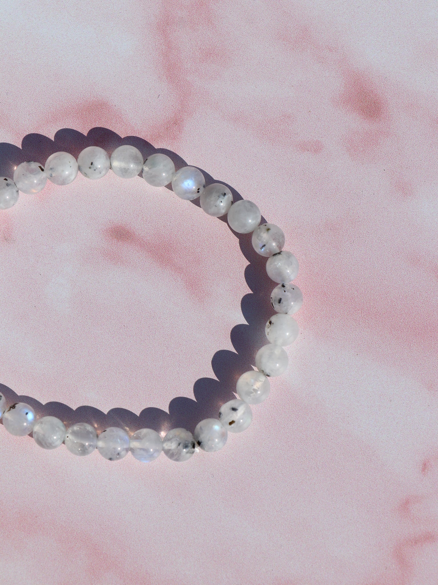 Regnbue Månesten Armbånd