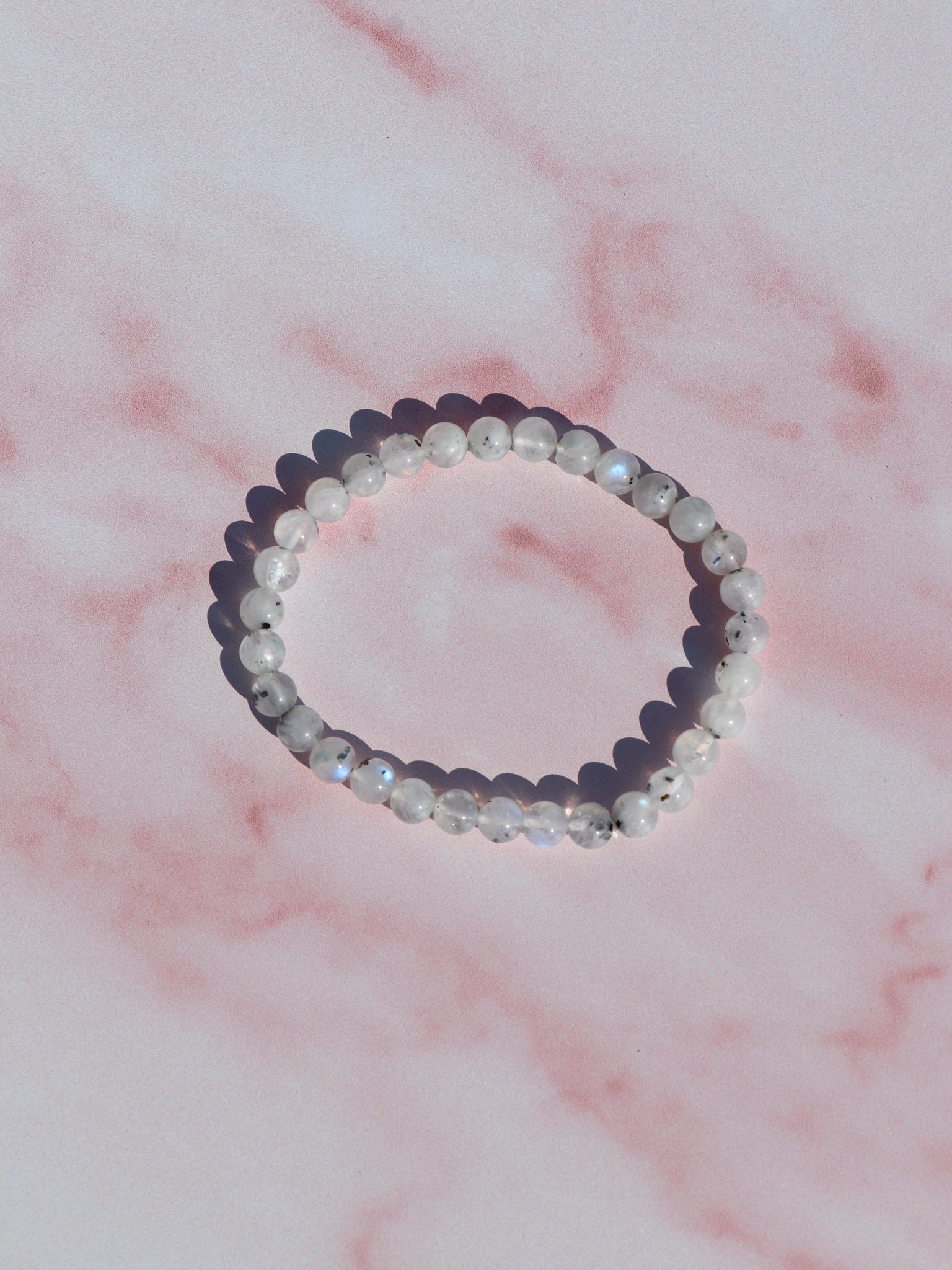 Regnbue Månesten Armbånd