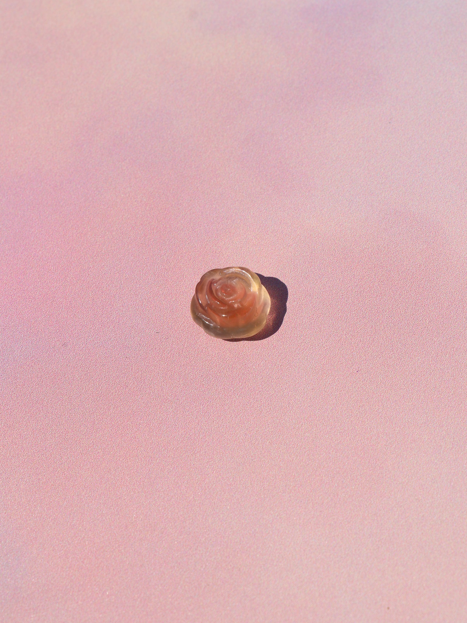 Candy Regnbue Fluorit Figur - Rose Nr. 1