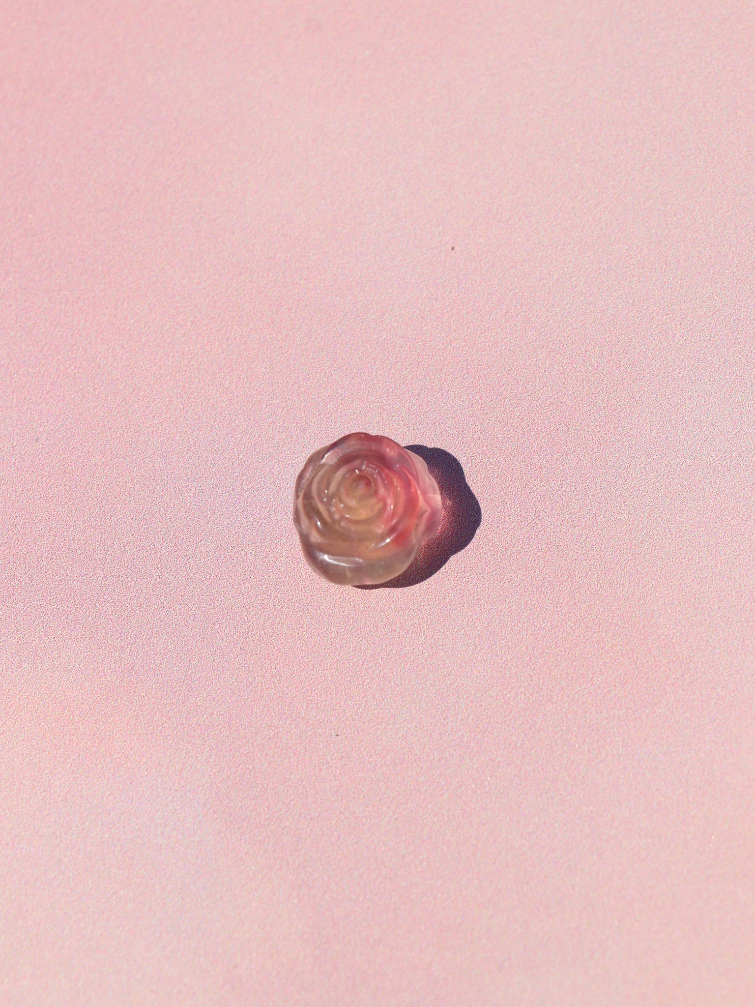 Candy Regnbue Fluorit Figur - Rose Nr. 7