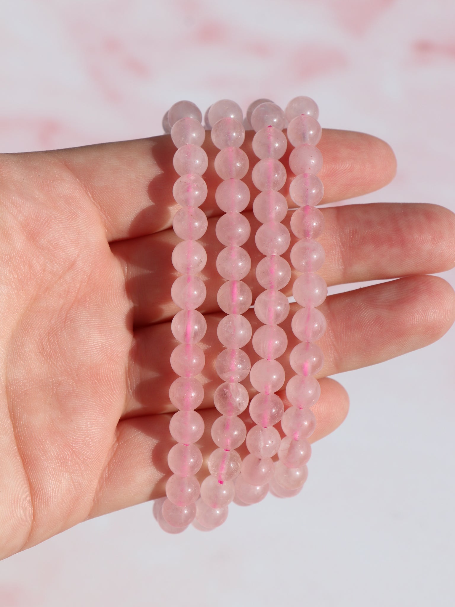 Rosenkvarts armbånd