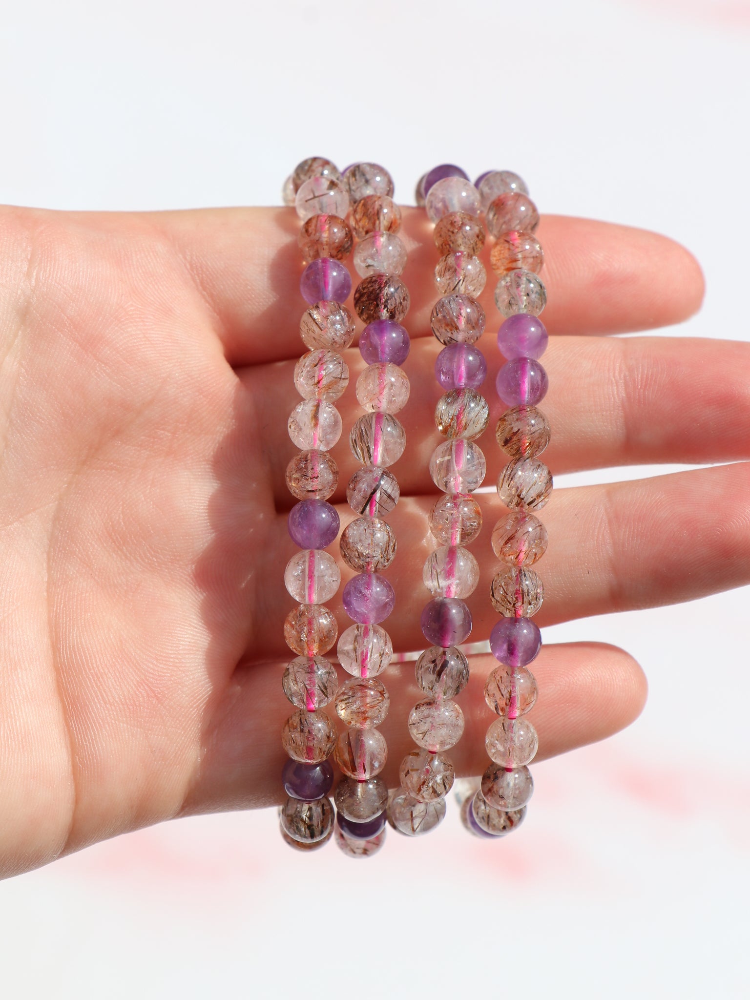 Rutil Super Seven (Cacoxenit) Armbånd