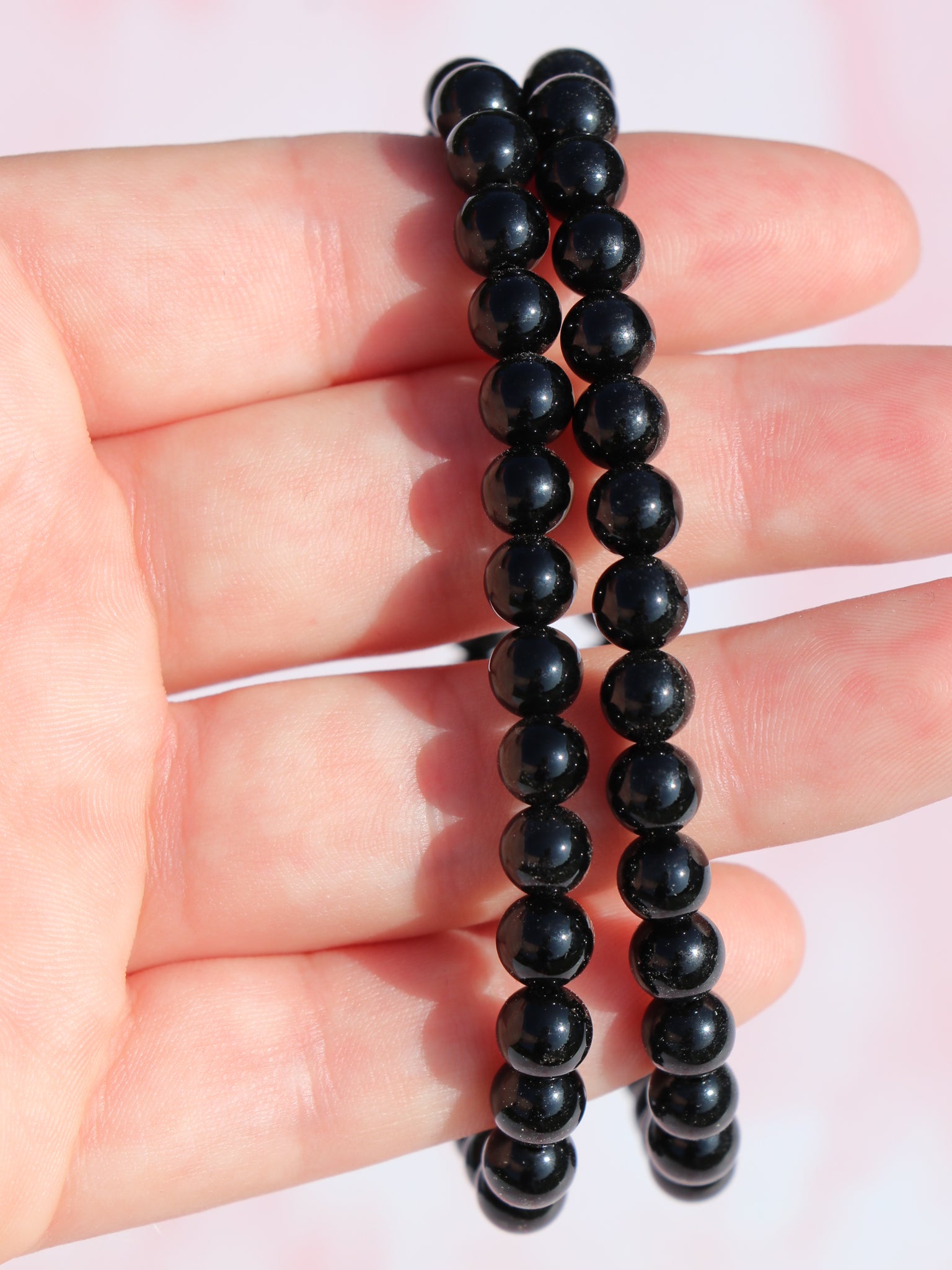 Sort Onyx Armbånd