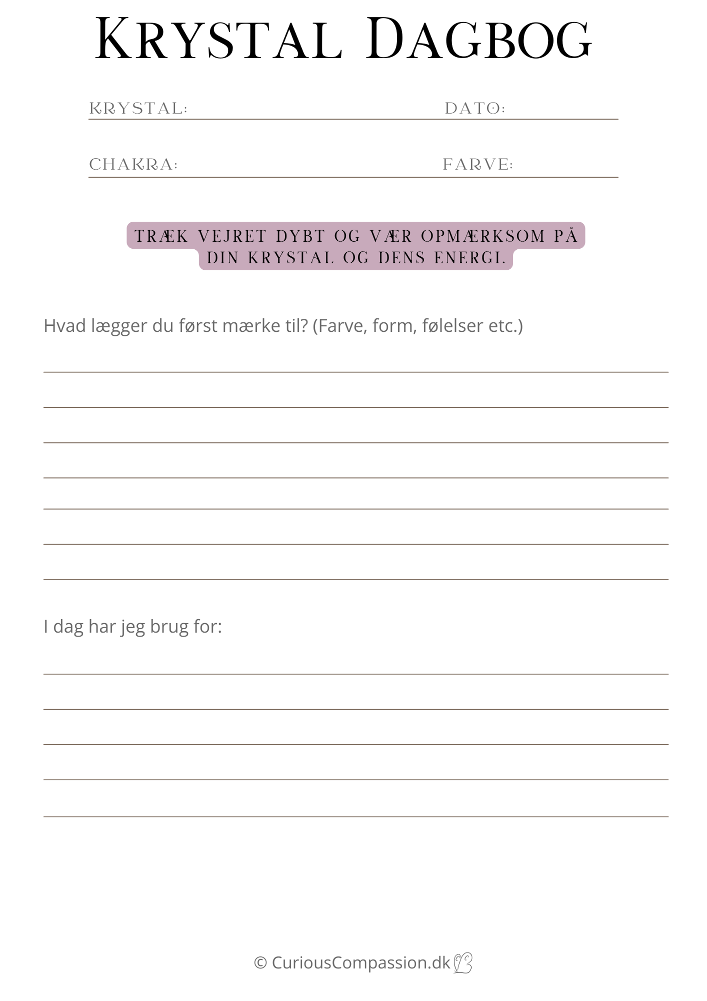 Krystal Dagbog PDF
