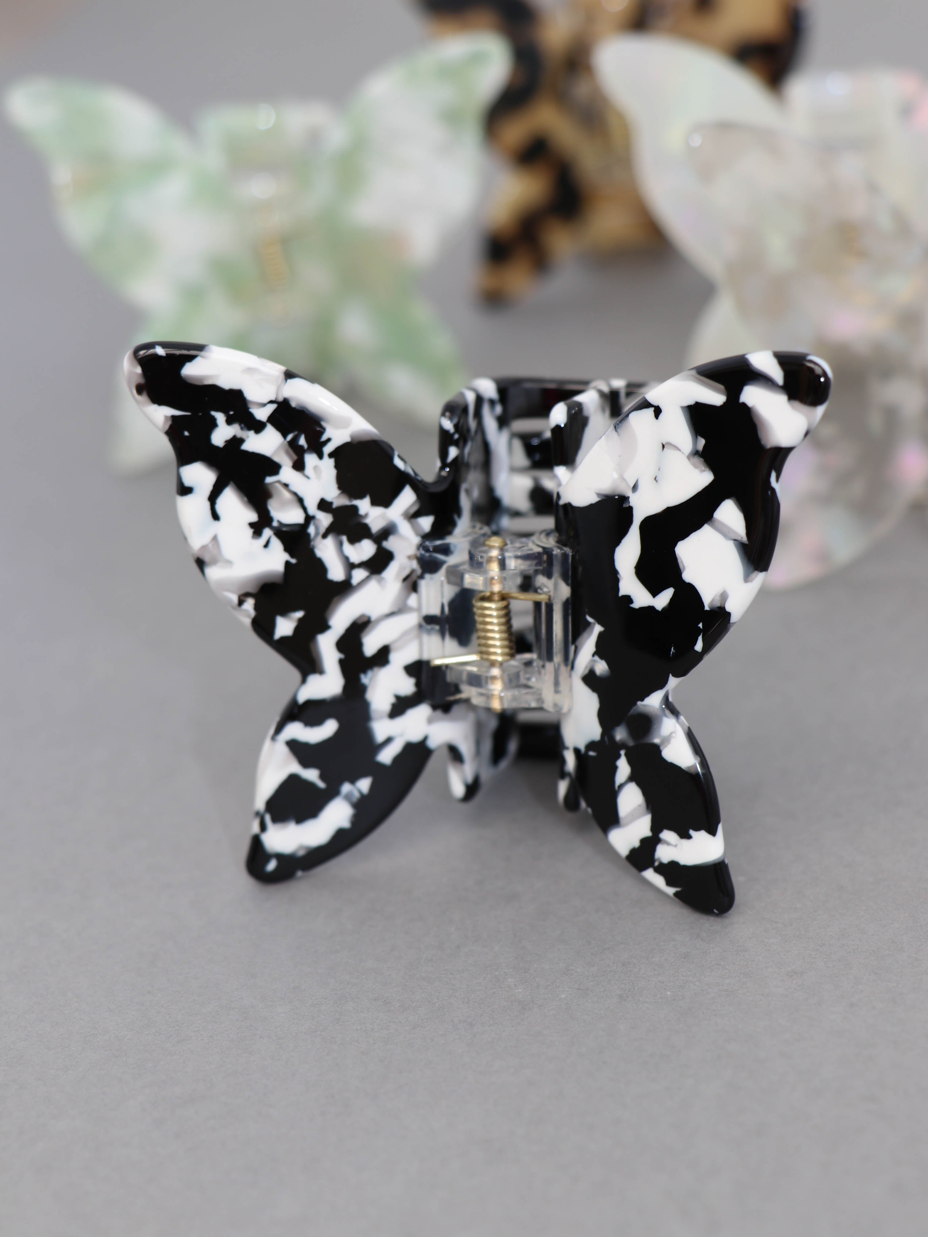 Snowflake Obsidian Sommerfugl Hårklemme