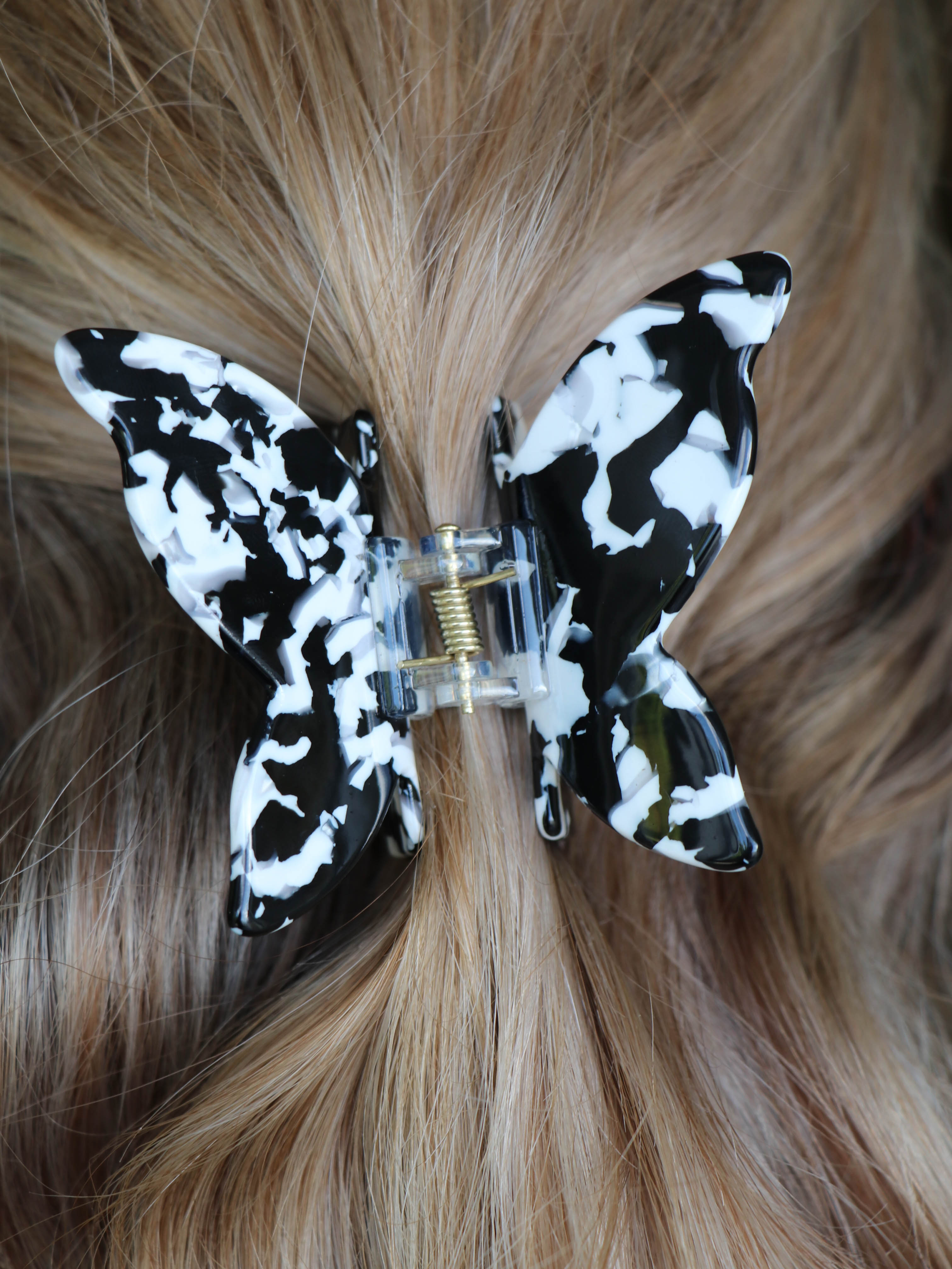 Snowflake Obsidian Sommerfugl Hårklemme