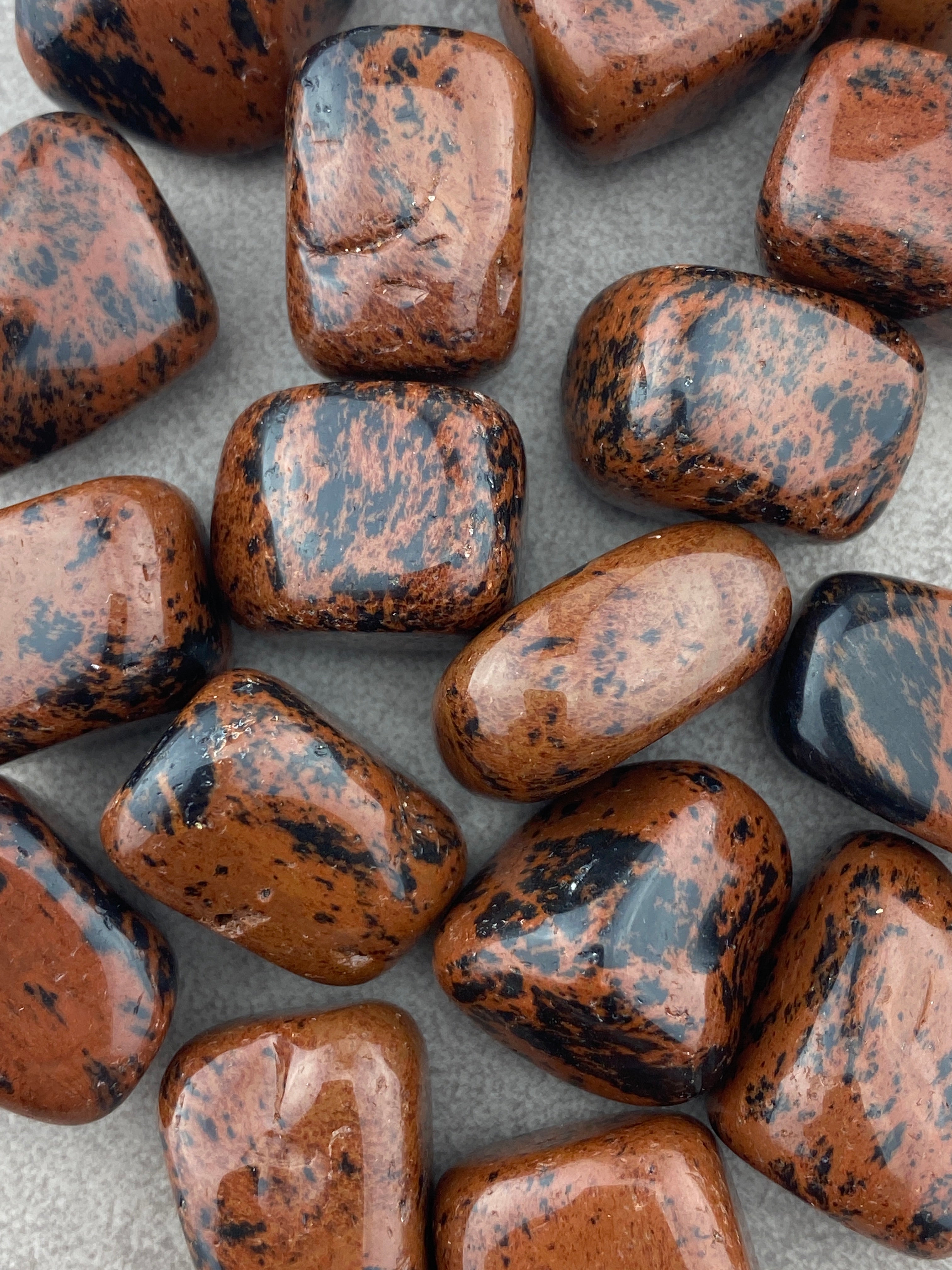 Mahogni Obsidian Lommesten