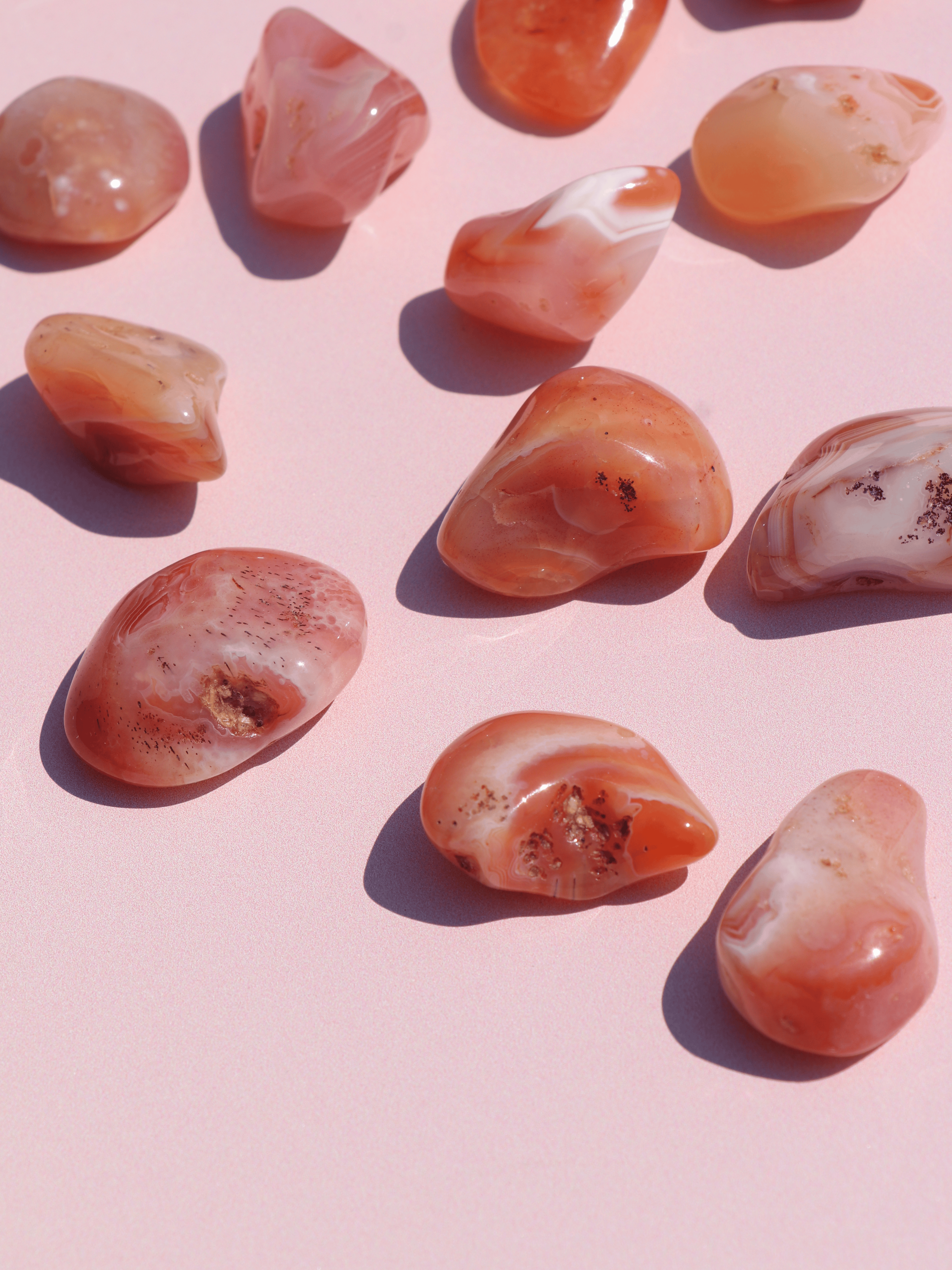 Pink Botswana Agat Lommesten OUTLET
