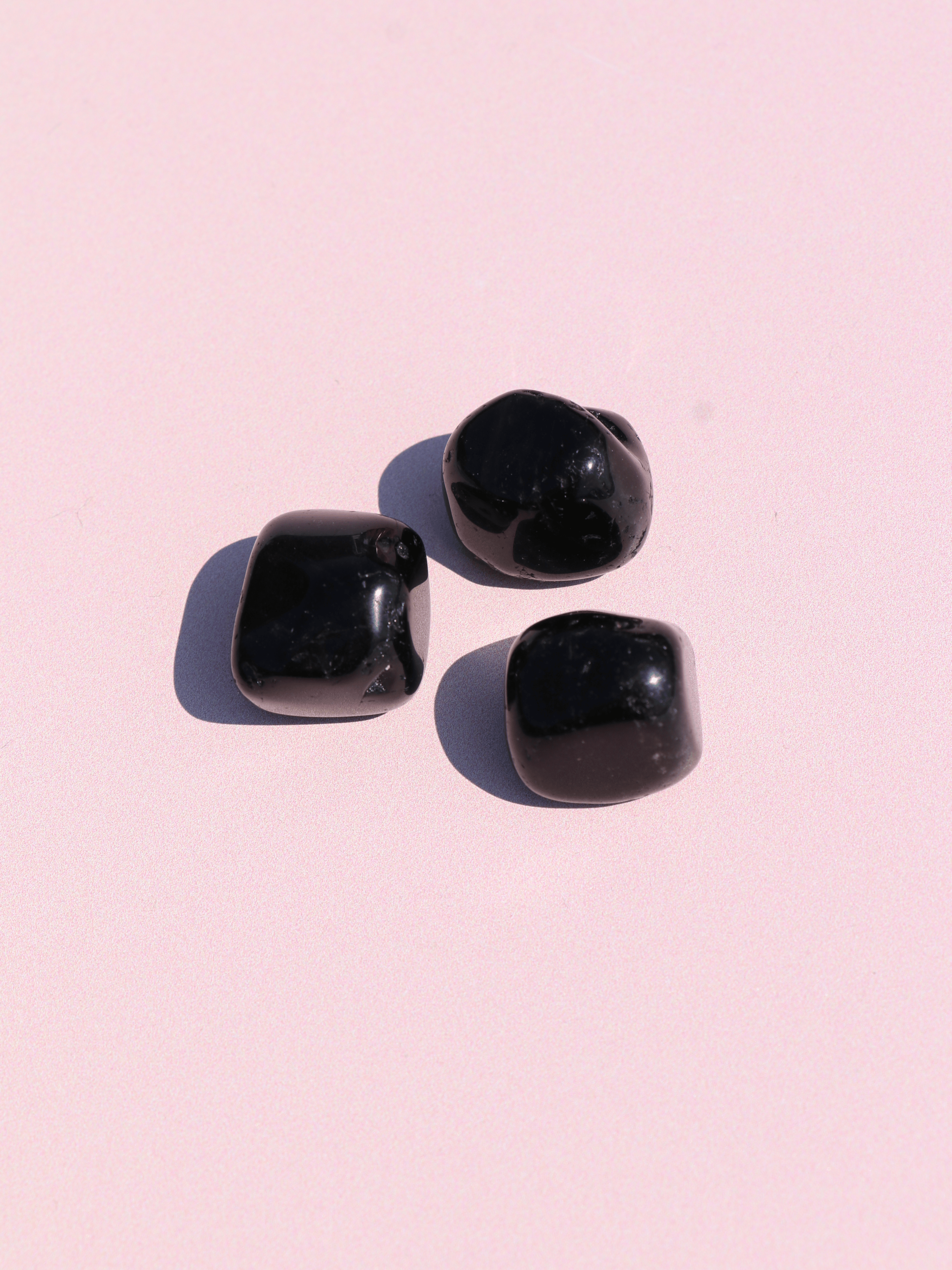 Sort Obsidian Lommesten OUTLET