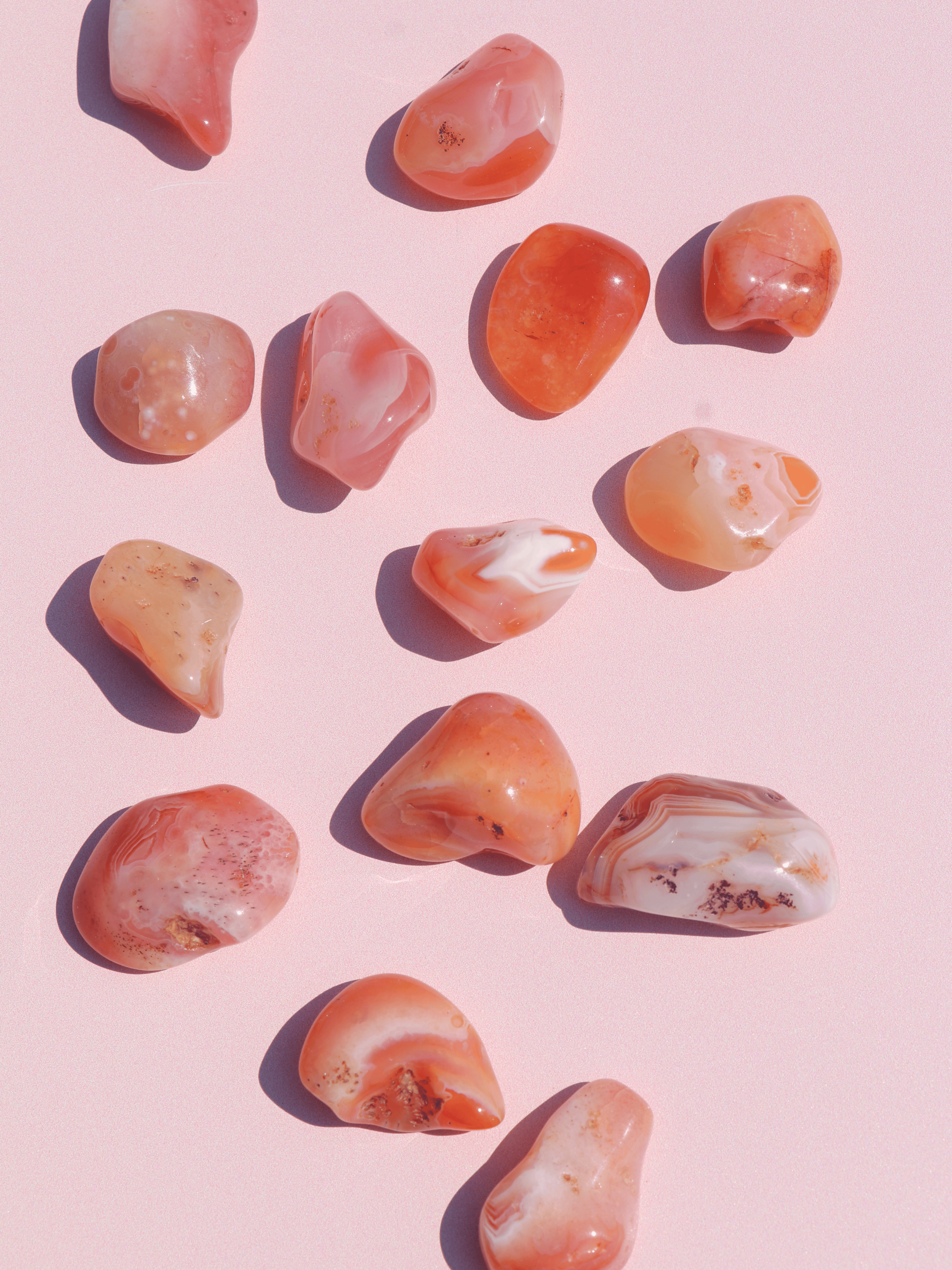 Pink Botswana Agat Lommesten OUTLET