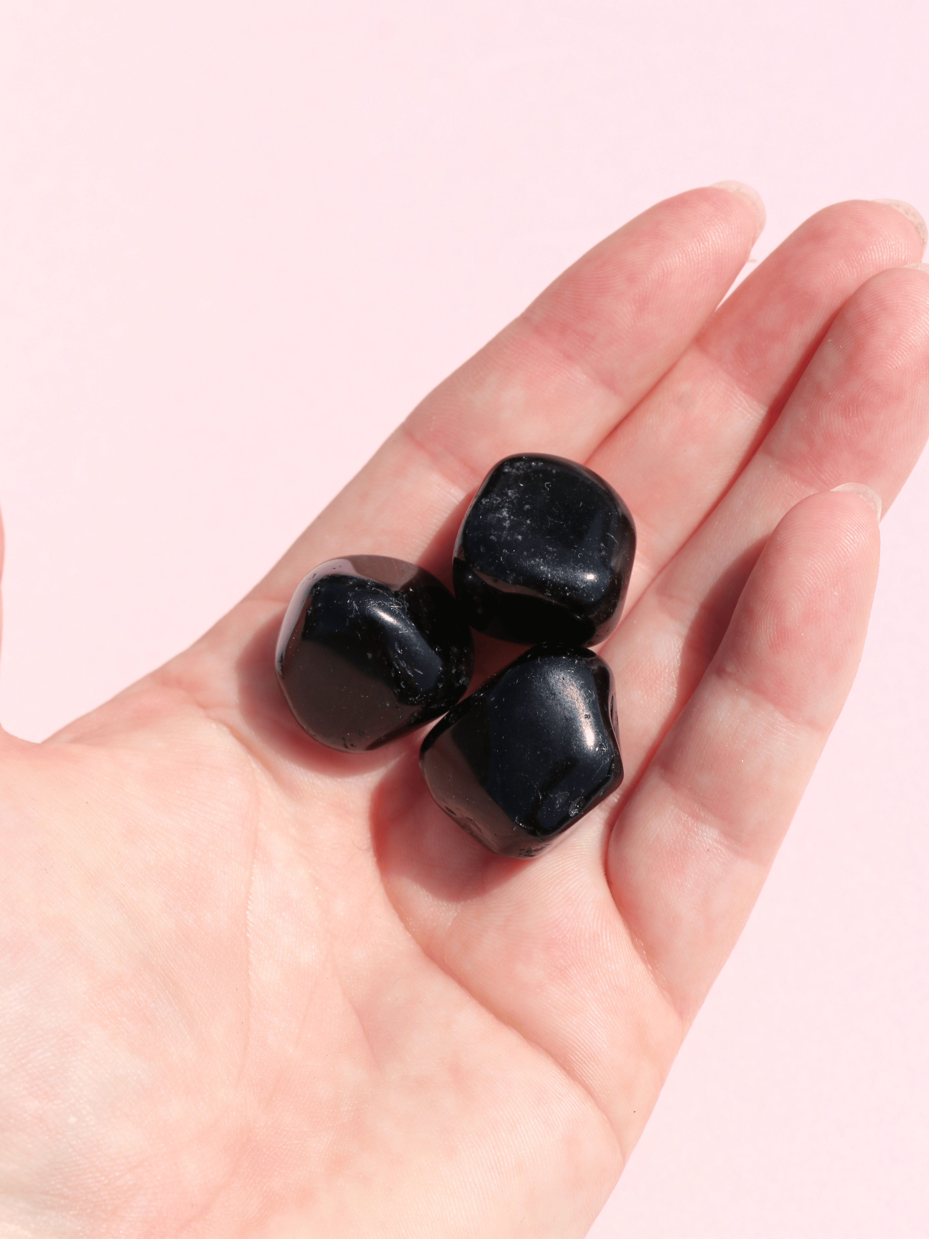 Sort Obsidian Lommesten OUTLET