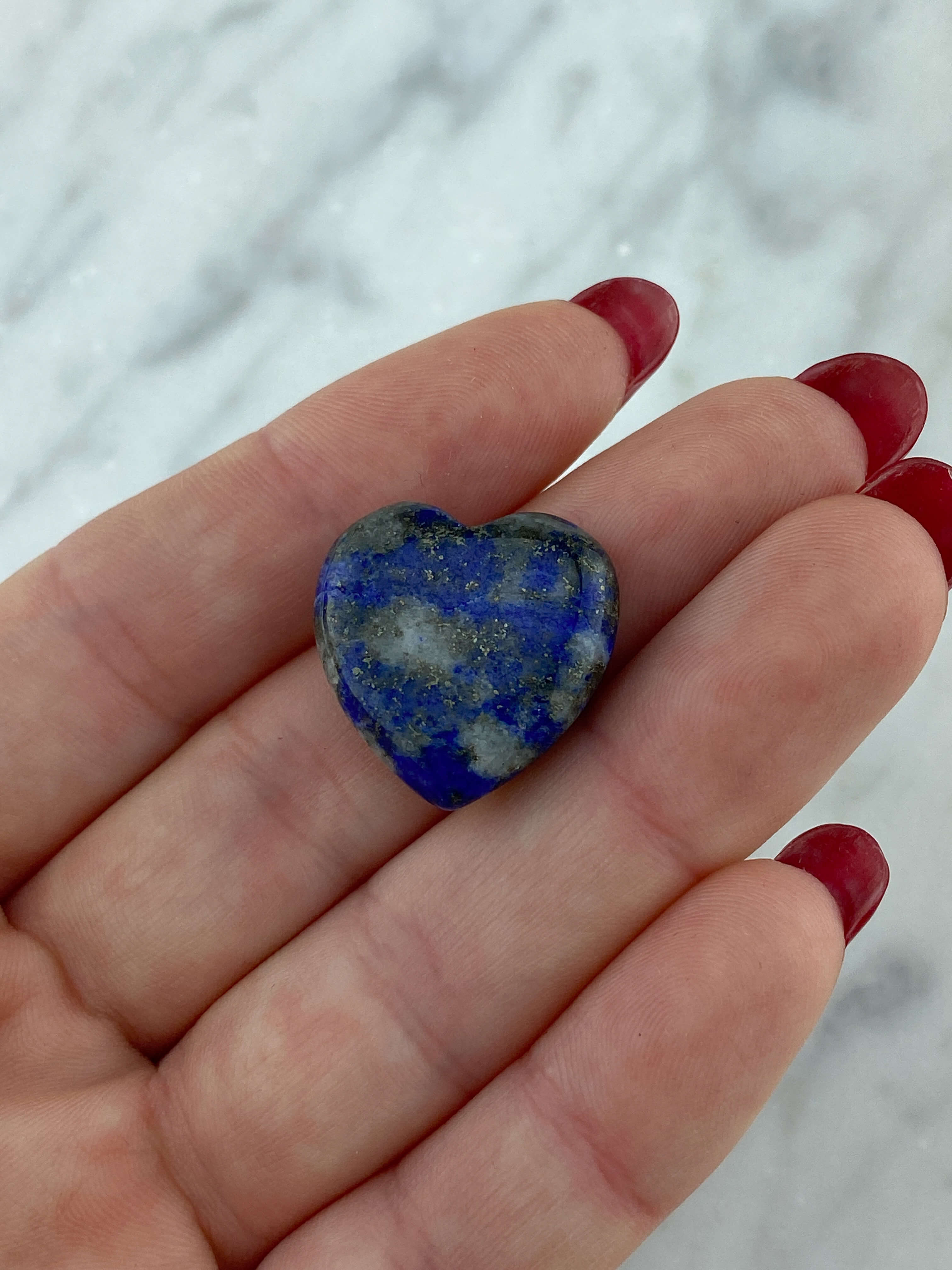 Lapis Lazuli Mini Hjerte  Nr. 1