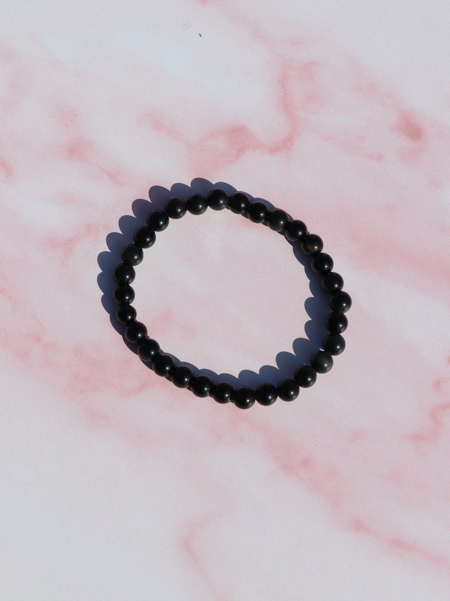 Regnbue Obsidian Armbånd